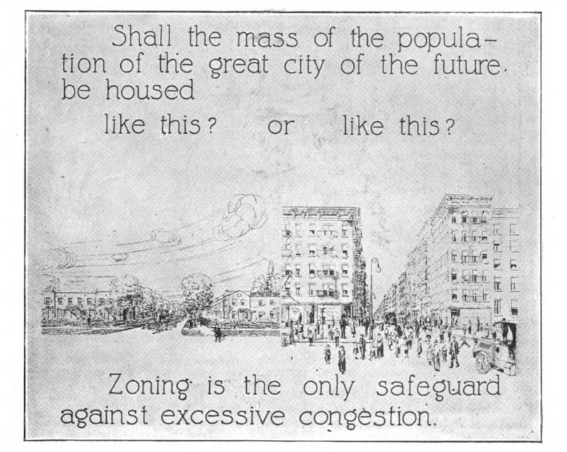 "Shall the mass of the population of the great city of the future be housed like this or that?"