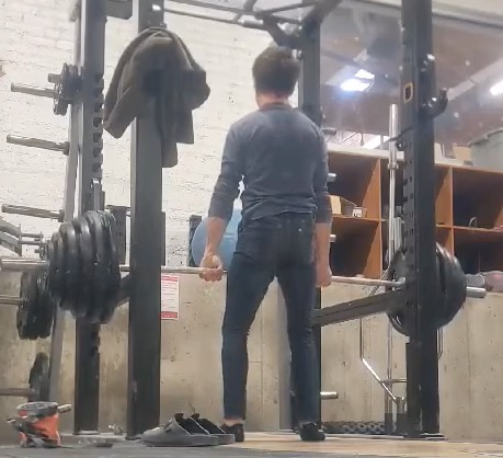 isometric barbell lift/hold